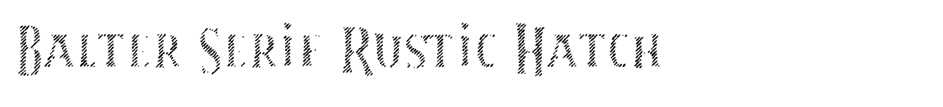 Balter Serif Rustic Hatch image